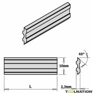 LAME REVERSIBLE 630X10X2.3 CMT